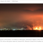Five injured, hundreds evacuated after massive blaze at West Java oil refinery